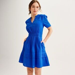 Draper James Vibrant Blue Mini Dress